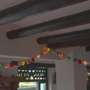 Guirnalda de origami cajas de luz